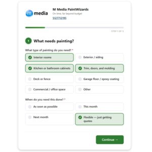 Contact Wizard – Painting Lead Form